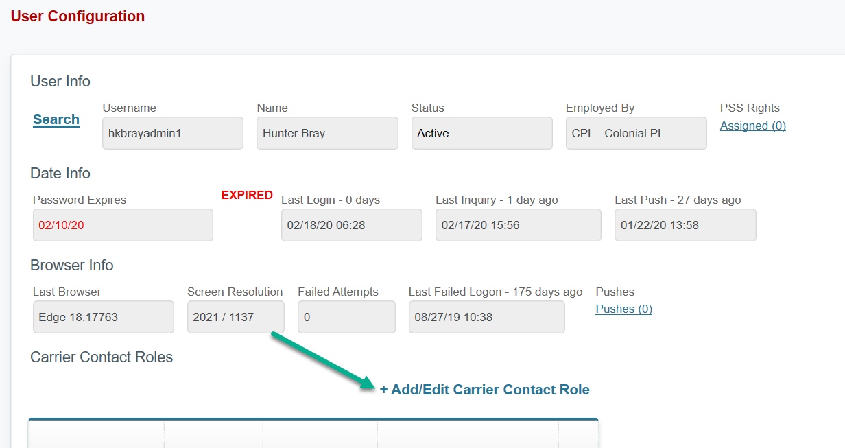 CPL & CTL Carrier Contact Roles Transport4